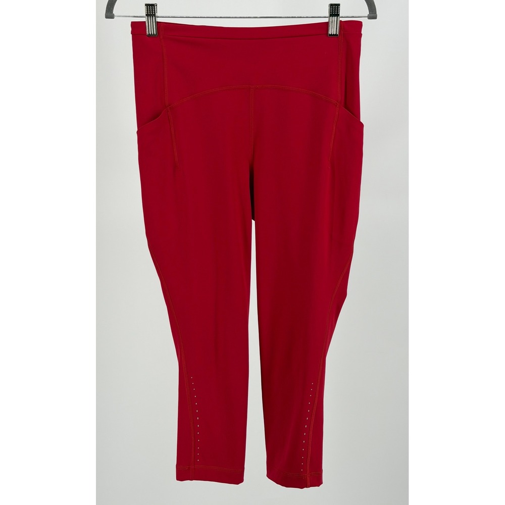 Lululemon Speed Up Crop 21" Leggings Womens 8 Flamenco Red